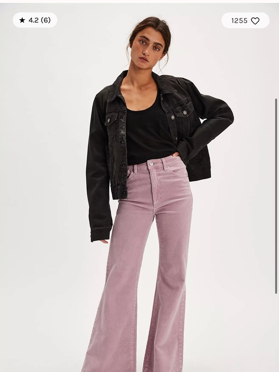 ROLLA'S Pants - ⚡️ROLLA'S East Coast Flare Mauve Corduroy High-Rise Pants